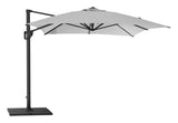 Cane - line Hyde luxe hanging Parasol 3x4 m, Lysegrå - UNOLIVING.COM