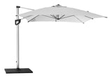 Cane-line Hyde luxe sidehængt Parasol 3x4 m, Silver - Unoliving.com