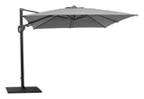 Cane - line Hyde luxe tilt Parasol 3x3 m, Grå - UNOLIVING.COM