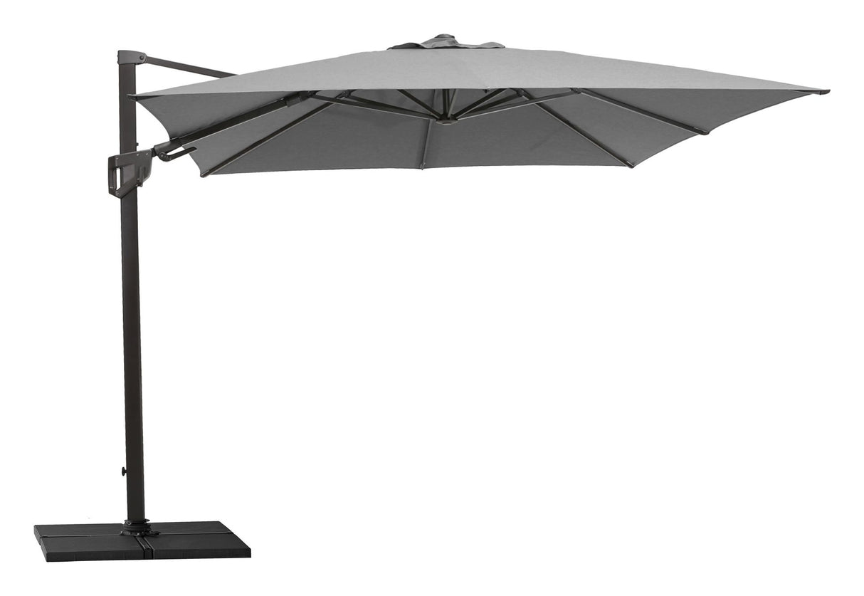 Cane-line Hyde luxe tilt Parasol 3x3 m, Grå - Unoliving.com