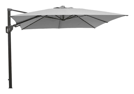 Cane-line Hyde luxe tilt Parasol 3x3 m, Lysegrå - Unoliving.com