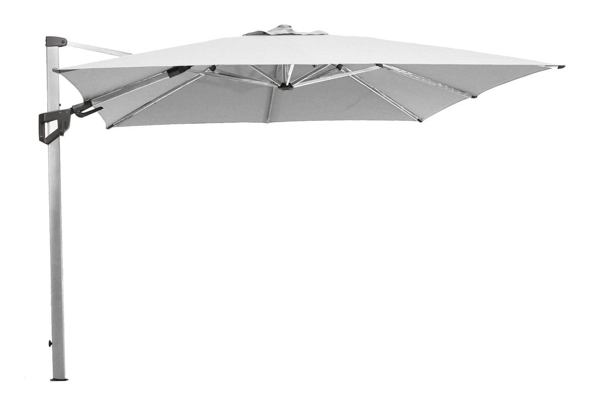 Cane - line Hyde luxe tilt Parasol 3x3 m, Silver - UNOLIVING.COM