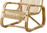 Cane - line INDOOR Curve Loungestol, Natur - UNOLIVING.COM