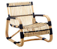 Cane - line INDOOR Curve Loungestol, Natur Rattan - UNOLIVING.COM