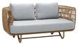 Cane - line OUTDOOR Nest 2 - pers. sofa, Natur - UNOLIVING.COM