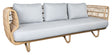 Cane - line OUTDOOR Nest 3 - pers. Loungesofa , Natural - UNOLIVING.COM