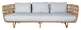 Cane - line OUTDOOR Nest 3 - pers. Loungesofa , Natural - UNOLIVING.COM