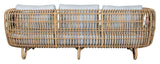 Cane - line OUTDOOR Nest 3 - pers. Loungesofa , Natural - UNOLIVING.COM