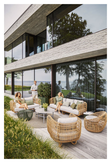 Cane-line OUTDOOR Nest 3-pers. Loungesofa , Natural - Unoliving.com