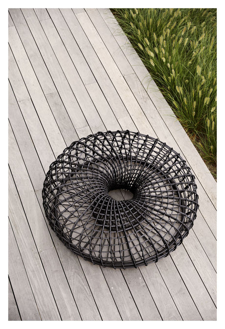 Cane-line OUTDOOR Nest fodskammel Ø130, Lava grå - Unoliving.com