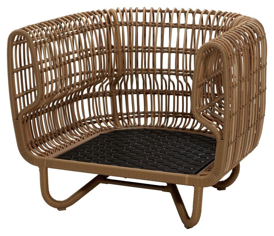 Cane - line OUTDOOR Nest loungestol, Natur - UNOLIVING.COM