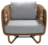 Cane - line OUTDOOR Nest loungestol, Natur - UNOLIVING.COM