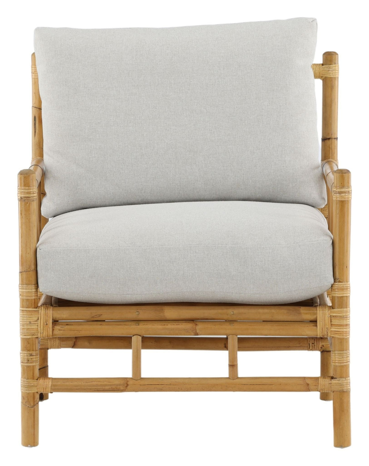 Cane Loungestol - Bambus - UNOLIVING.COM