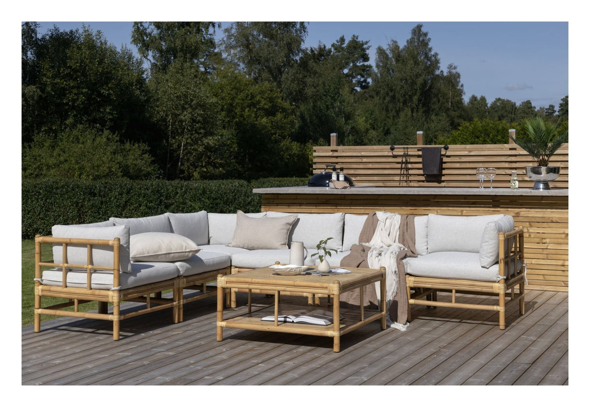 Cane Sofa hjørnemodul - Bambus - UNOLIVING.COM