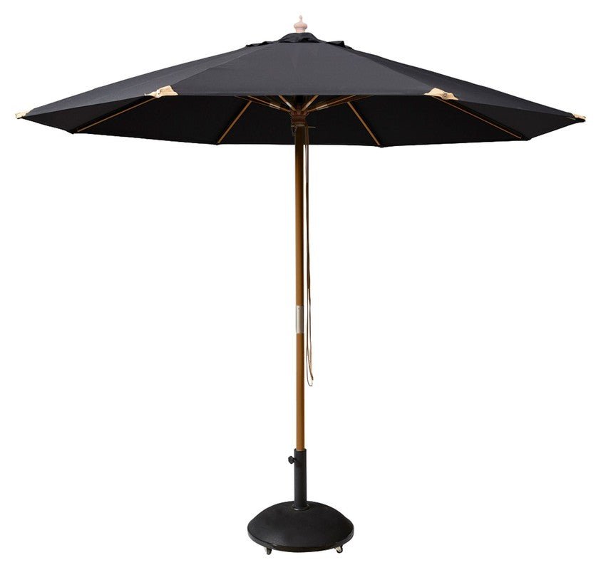 Capri Parasol, Sort, Ø300 - UNOLIVING.COM