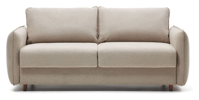 Carlota 2 pers. Sovesofa, Beige chenille - UNOLIVING.COM