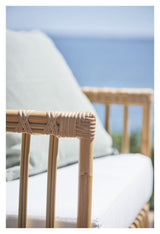 Caroline Exterior Loungestol, Alu - Rattan - UNOLIVING.COM