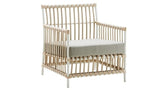 Caroline Exterior Loungestol, Dove white - UNOLIVING.COM