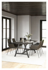 Carradale Spisebord, Sort eg, A - ben, 170x100 - UNOLIVING.COM