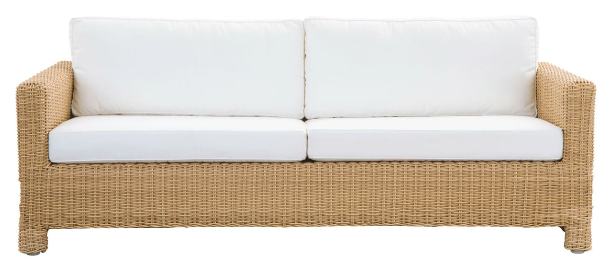 Carrie Exterior Loungesofa, Alu/Natur - UNOLIVING.COM