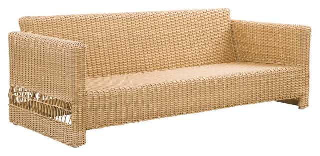 Carrie Exterior Loungesofa, Alu/Natur - UNOLIVING.COM