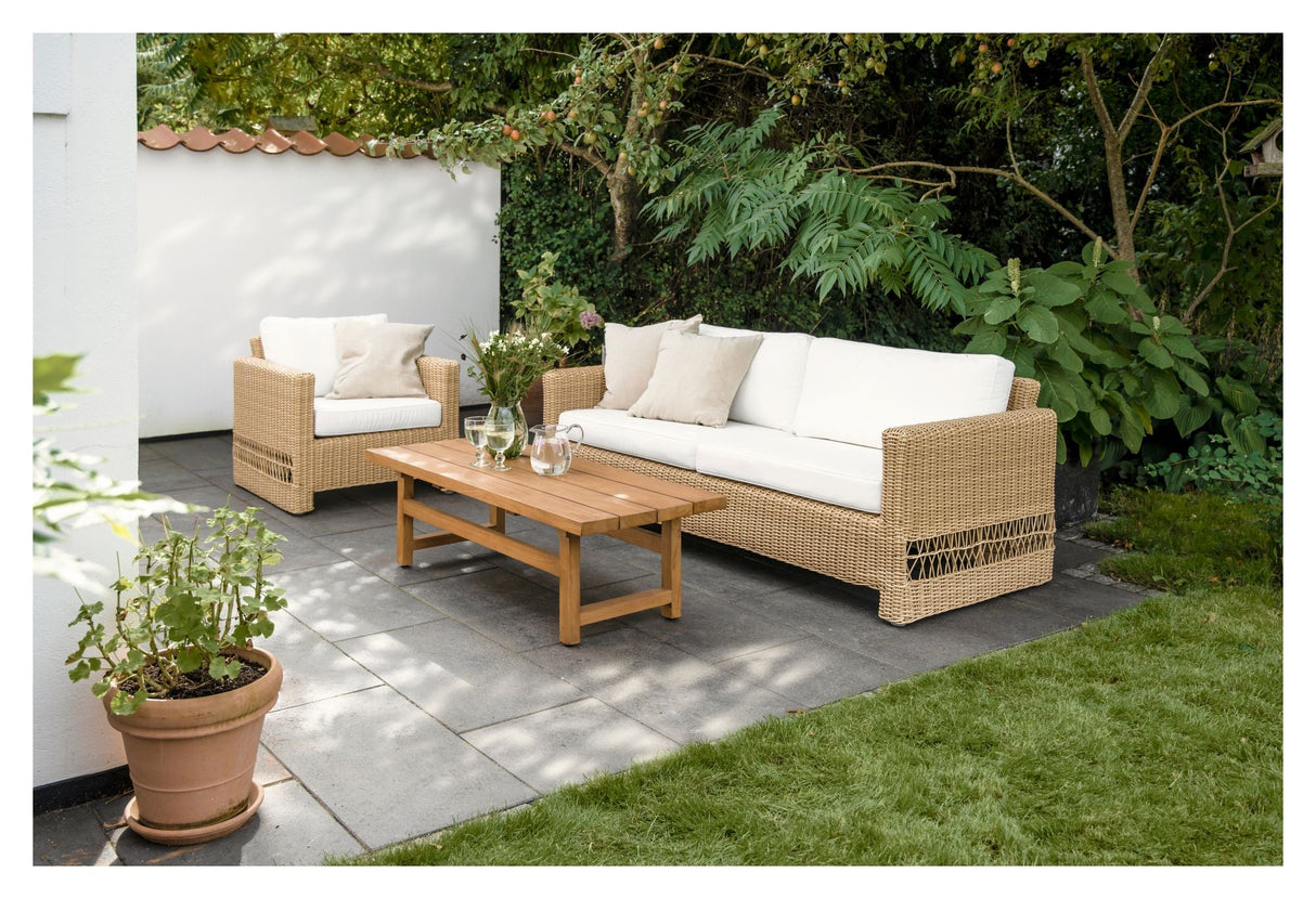 Carrie Exterior Loungestol, Natur - UNOLIVING.COM