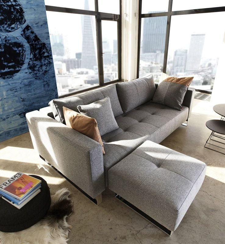 Cassius Sovesofa, Twist/Charcoal - UNOLIVING.COM