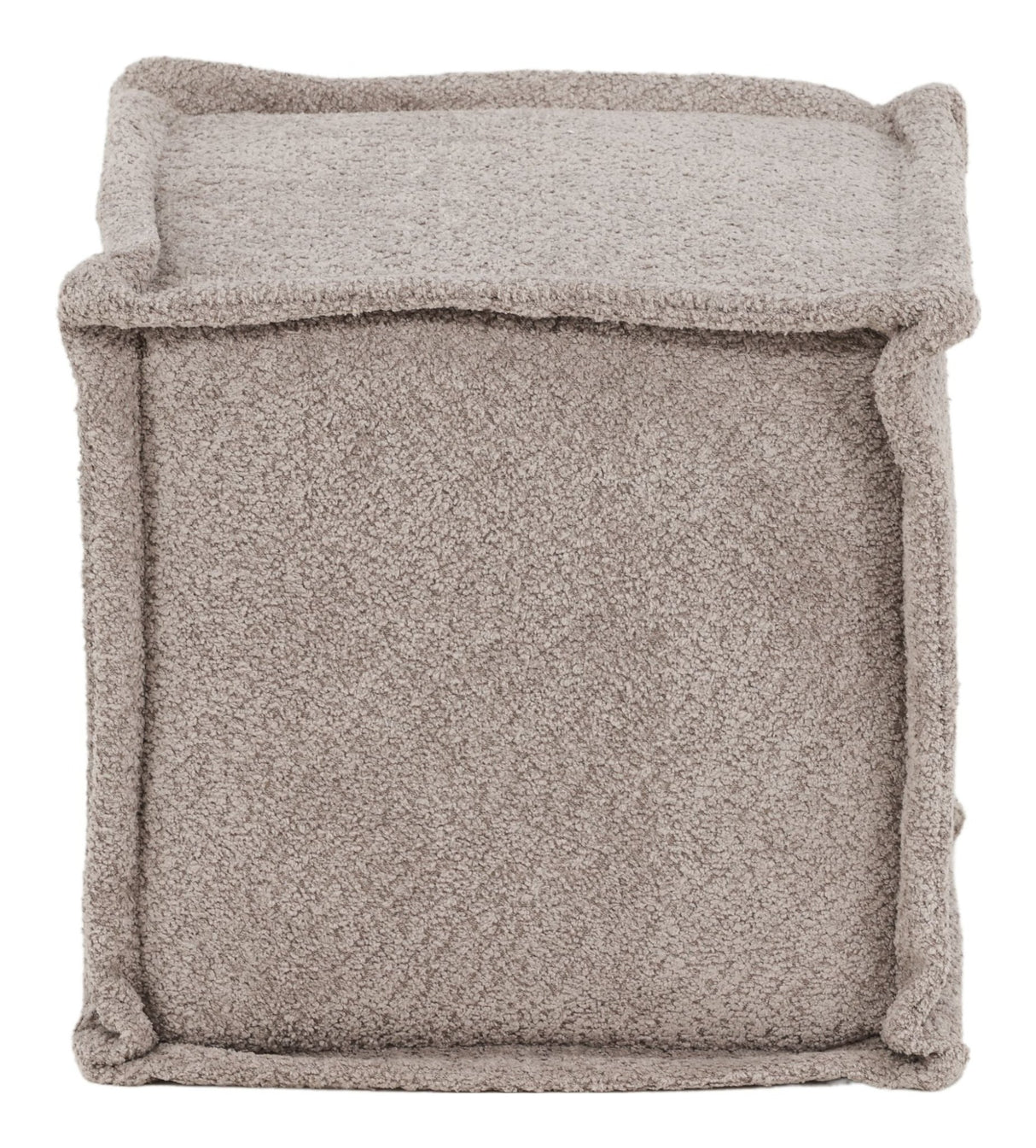 Castine Puf, Fleece, Light Grå - UNOLIVING.COM