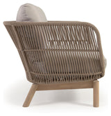 Catalina Loungestol m. beige reb, Acacietræ - UNOLIVING.COM