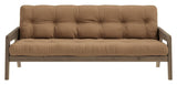 Grab Sovesofa, Brun lakeret fyrretræ, Mocca - Unoliving.com