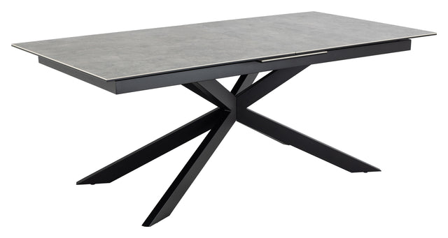 Irwine, spisebord 200/240cm - grå - Unoliving.com