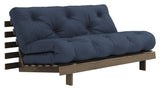 Roots 160 Sovesofa, Brun lakeret fyrretræ, Navy - Unoliving.com