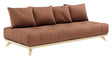 Senza Daybed, Fyrretræ/Ler brun - Unoliving.com