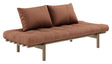 Pace Daybed Sovesofa, Brun lakeret fyrretræ, Clay Brown - Unoliving.com