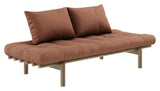 Pace Daybed Sovesofa, Brun lakeret fyrretræ, Clay Brown - Unoliving.com