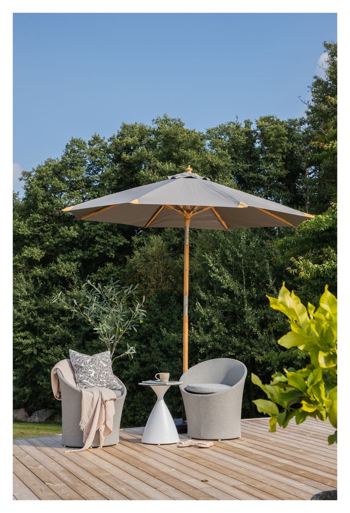 Cerox Parasol - Grå - UNOLIVING.COM