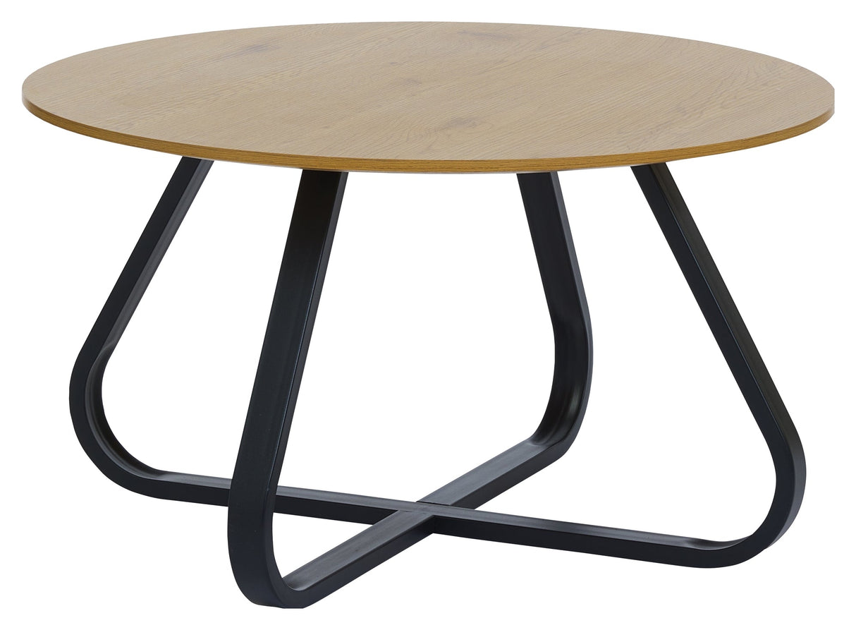 Cesura, sofabord ø80 cm - sort/eg - UNOLIVING.COM