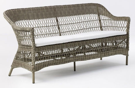 Charlot Exterior 3 - pers Kurvesofa, Antique grey - UNOLIVING.COM