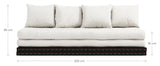 Chico Futon Sofa, Beige m. Tatami måtter - UNOLIVING.COM