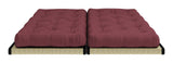 Chico Futon Sofa, Bordeaux m. Tatami måtter - UNOLIVING.COM