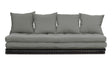 Chico Futon Sofa, Grey m. Tatami måtter - UNOLIVING.COM