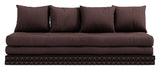 Chico Futon Sofa m. Tatami måtter, Brun - UNOLIVING.COM