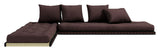 Chico Futon Sofa m. Tatami måtter, Brun - UNOLIVING.COM