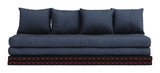 Chico Futon Sofa m. Tatami måtter, Navy - UNOLIVING.COM