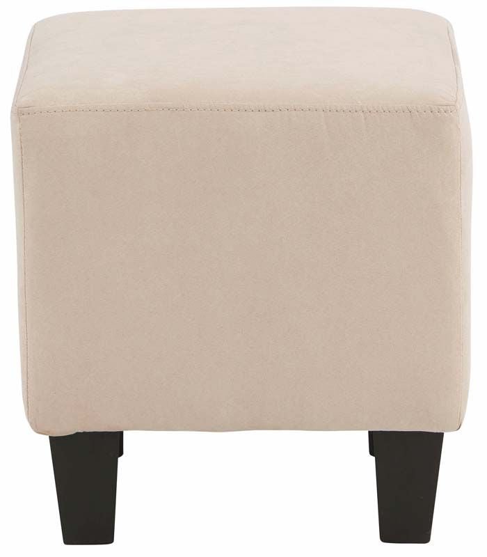 Chili Lænestol m. Skammel, Creme Microfiber - UNOLIVING.COM