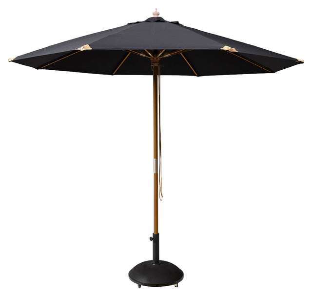 Capri Parasol, Sort, Ø300 - Unoliving.com