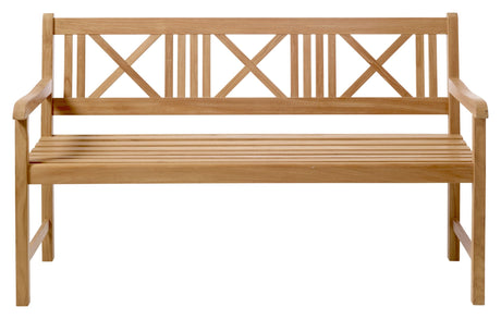 Løkken Havebænk, Teak/Lys - Unoliving.com