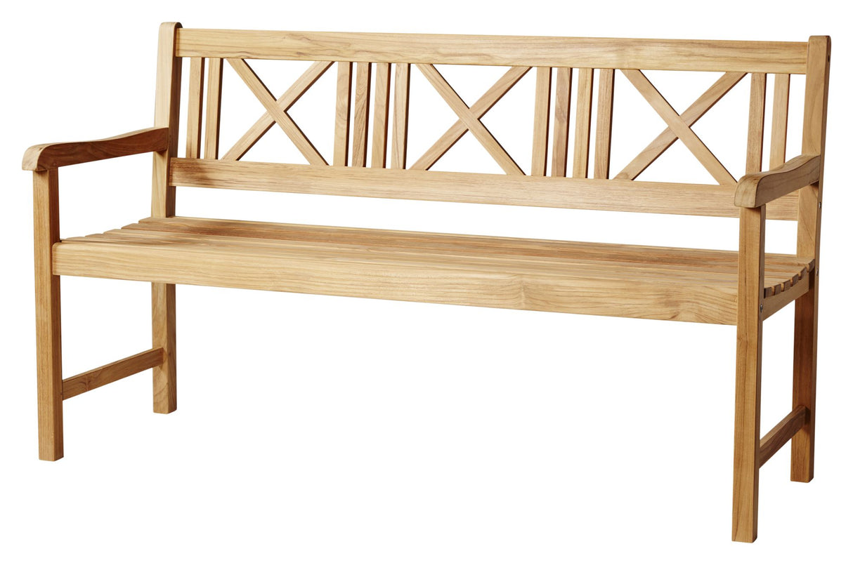 Løkken Havebænk, Teak/Lys - Unoliving.com