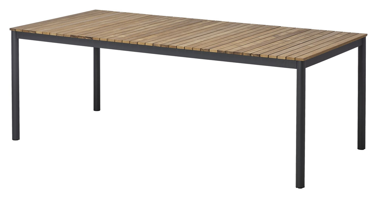 Mood Havebord, Teak/Alu, 208,5x100 - Unoliving.com