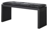 Rib Bænk Mat Sort Mahogni, B:104cm - Unoliving.com